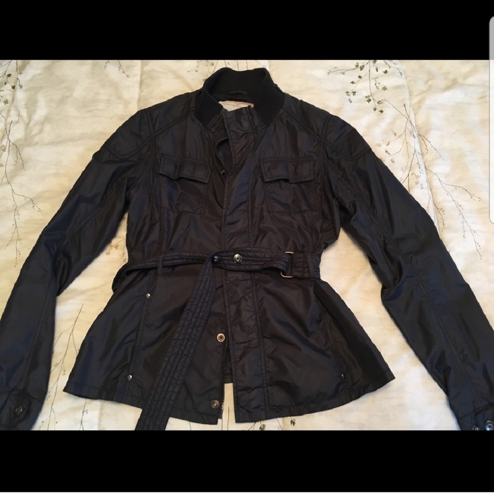 Free People Nylon Black Moto Jacket (Re-Posh)